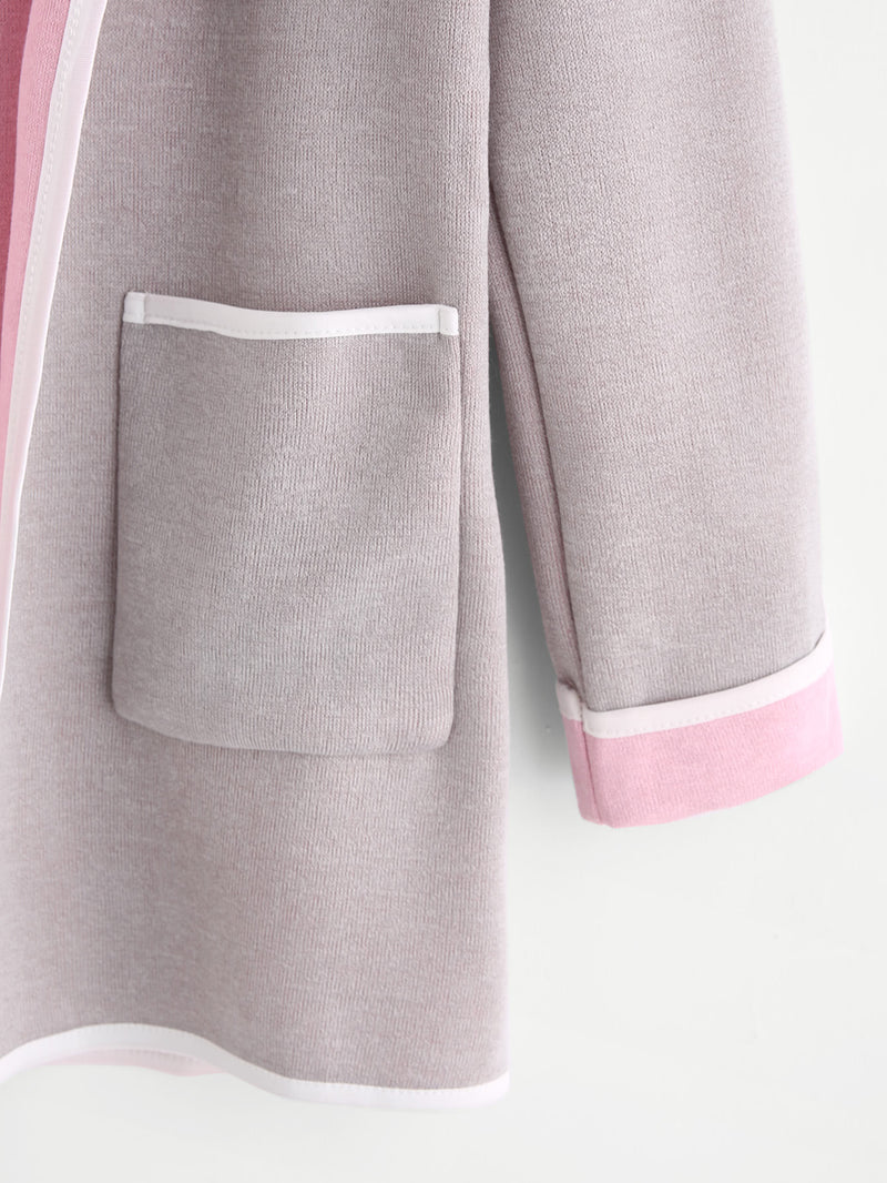 Grey Harmony Dual Knit Coat