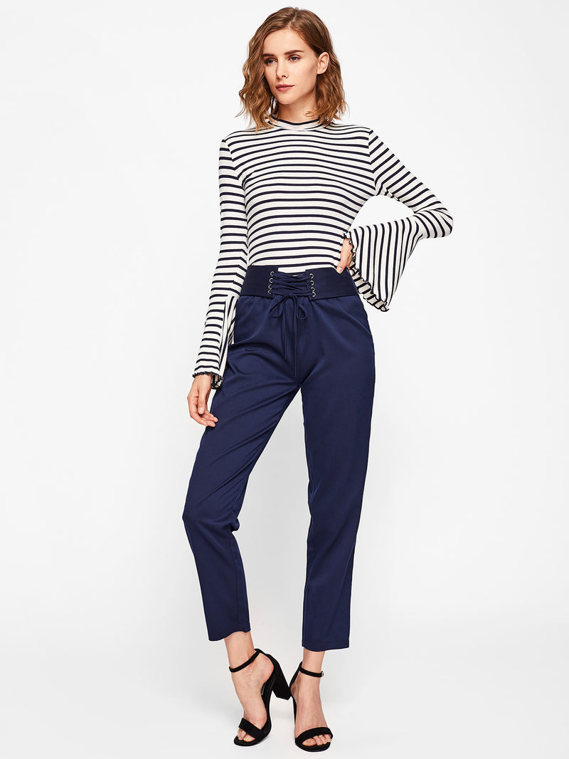 West Bell Flare High Neck Top