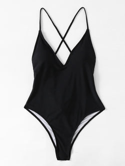 Thorne Cross Back Ruched Swimsuit