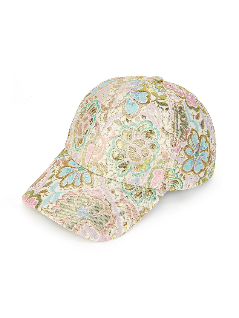Floral Embroidered Cap