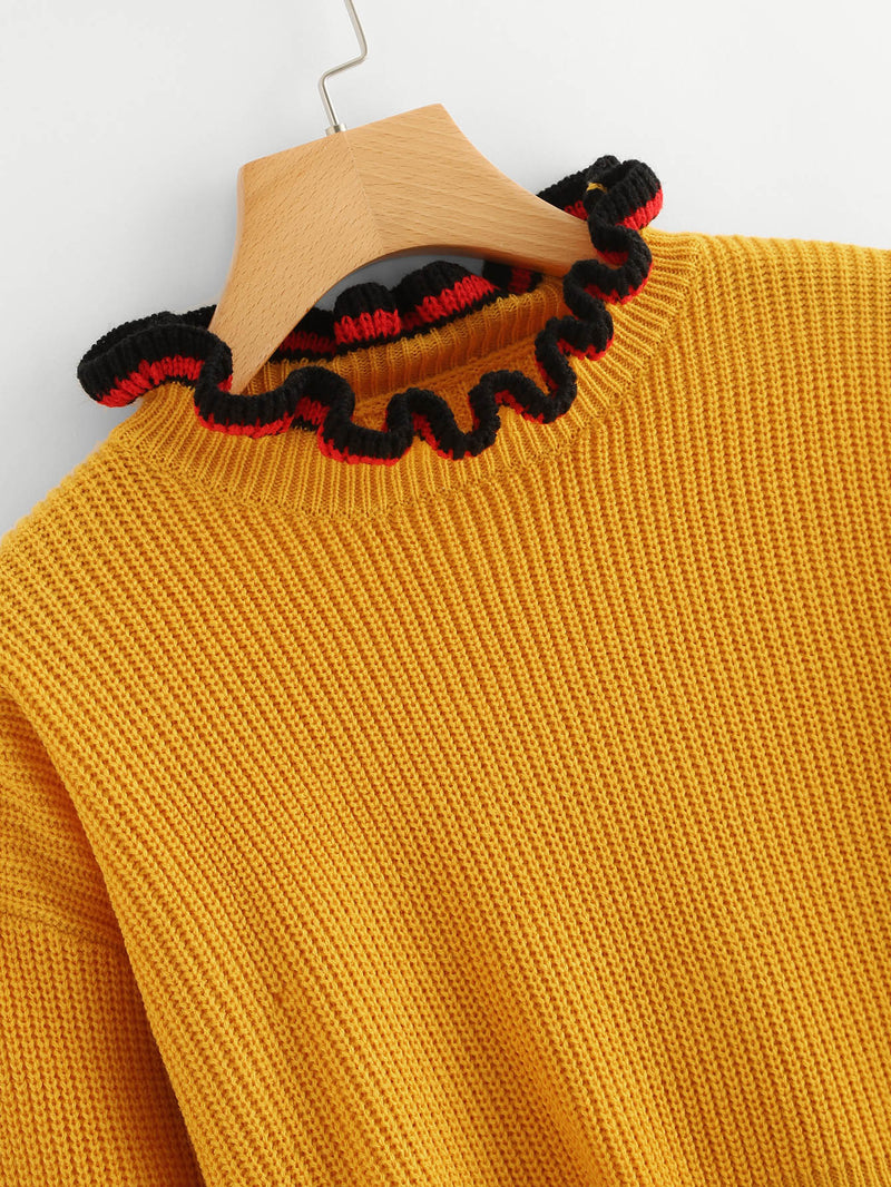 Marigold Crop Sweater