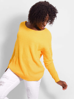 Back Twist Knot Knitted Jumper