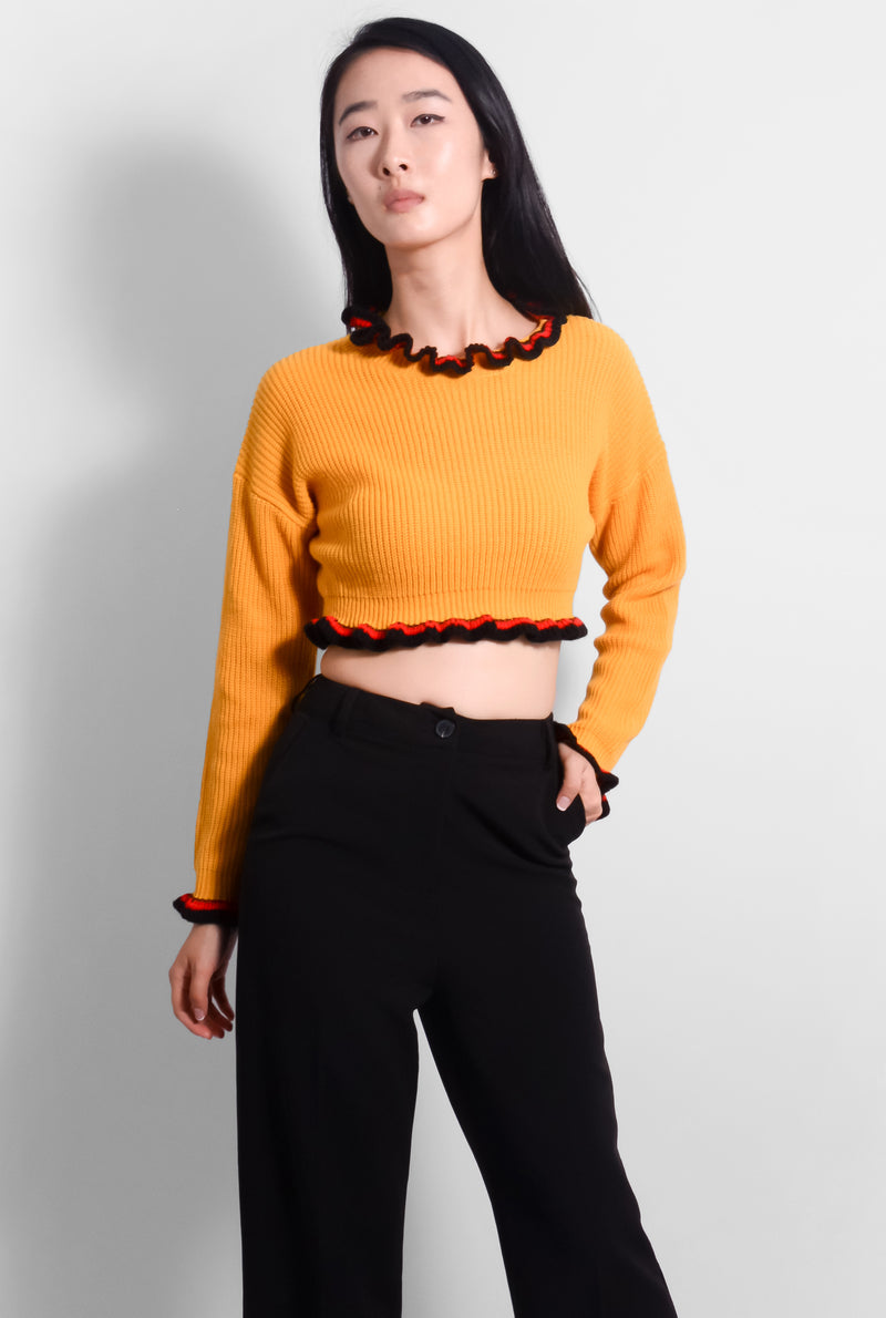 Marigold Crop Sweater